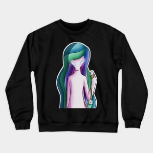 Princess Celestia - Fanart - half body Crewneck Sweatshirt